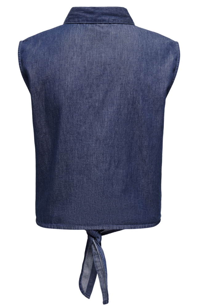JDYKAI S/L SHIRT WVN DIA 15321112 MEDIUM BLUE DENIM